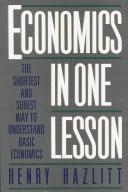 Cover of Economics in One Lesson